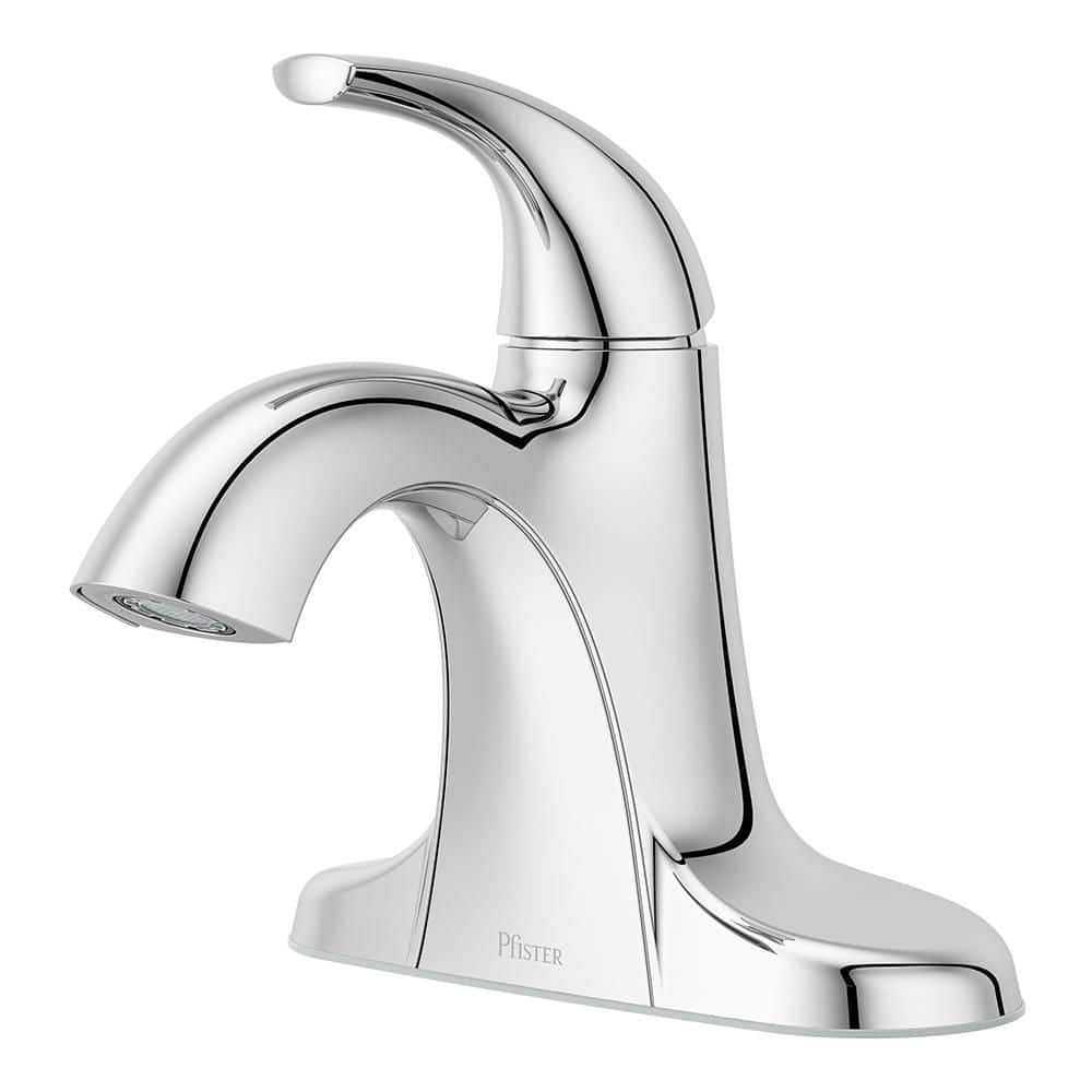 Pfister Framework Series Single Handle Single Hole Bathroom Sink Faucet in Polished Chrome