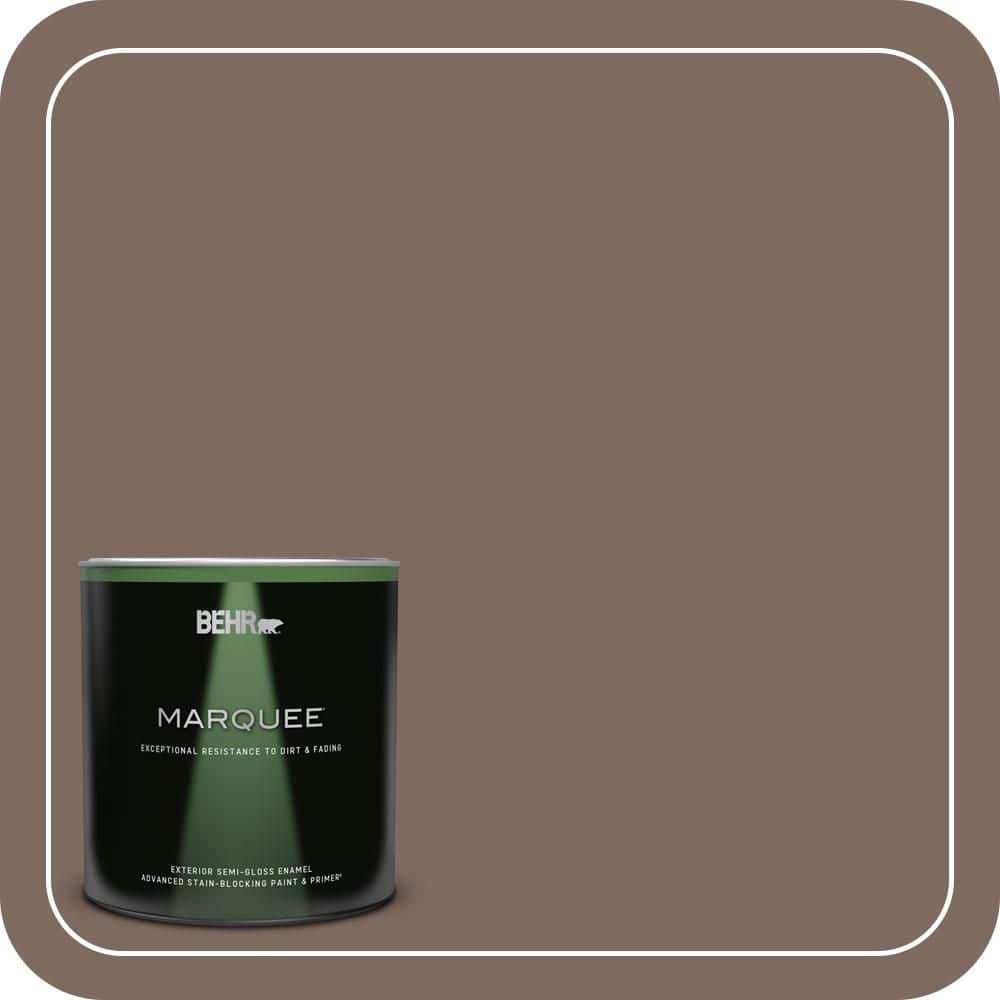 BEHR MARQUEE 1 qt. #N180-6 Derby Semi-Gloss Enamel Exterior Paint & Primer