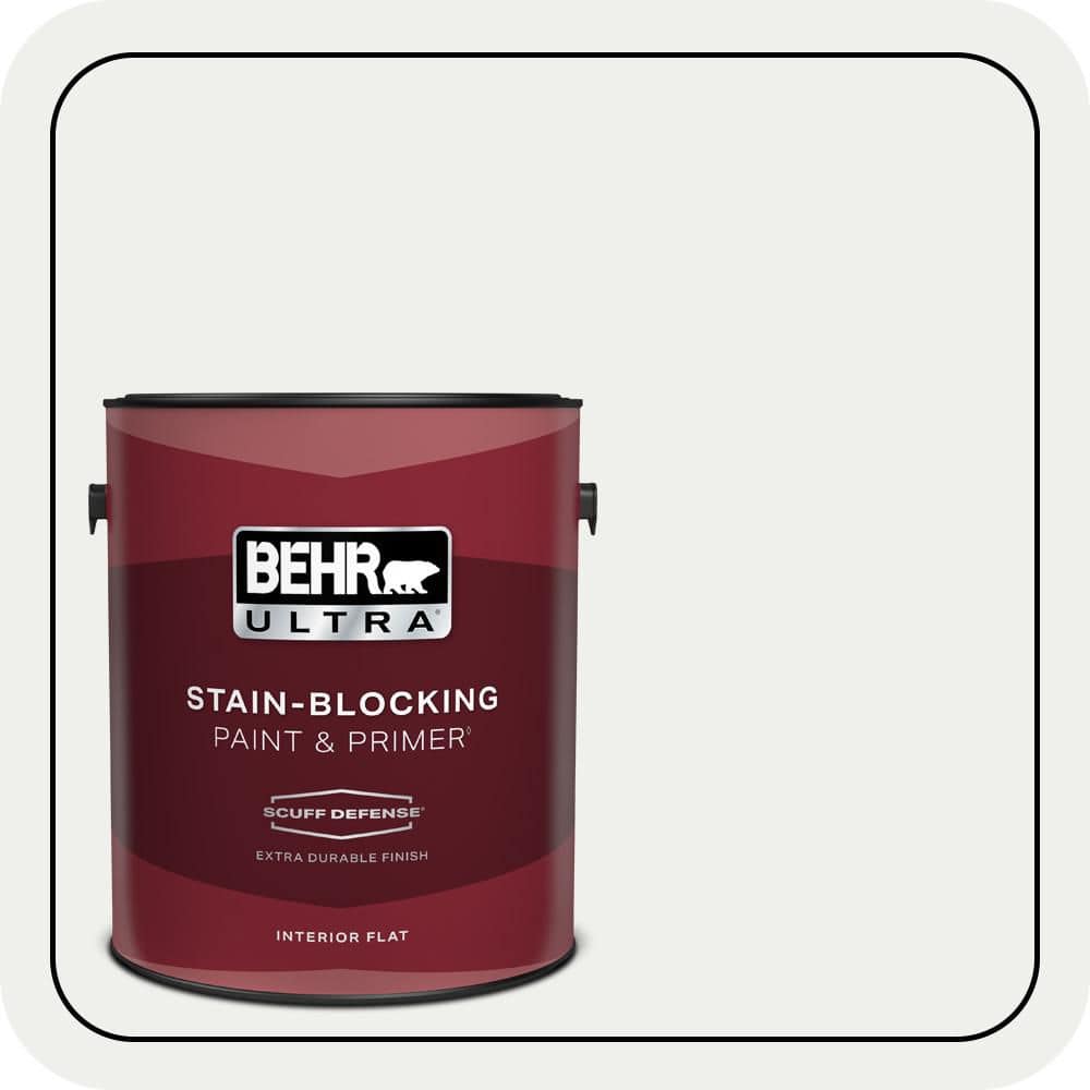BEHR ULTRA 1 gal. #57 Frost Extra Durable Flat Interior Paint & Primer (1)