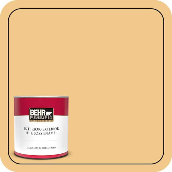 BEHR PREMIUM PLUS Home Decorators Collection #HDC-CL-16 Beacon Yellow Enamel Interior/Exterior Paint & Primer Color Sample (3)