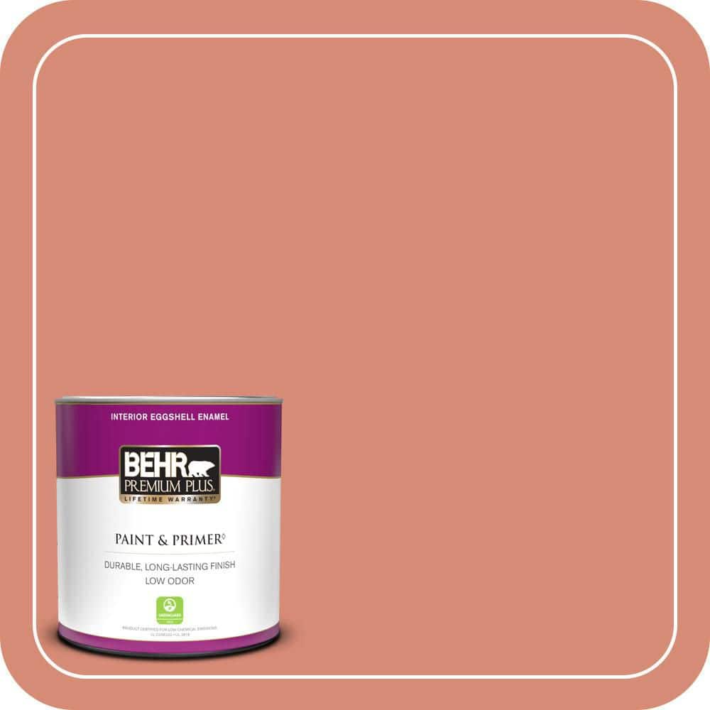 BEHR PREMIUM PLUS #MQ4-32 Vintage Coral Enamel & Primer Color Sample