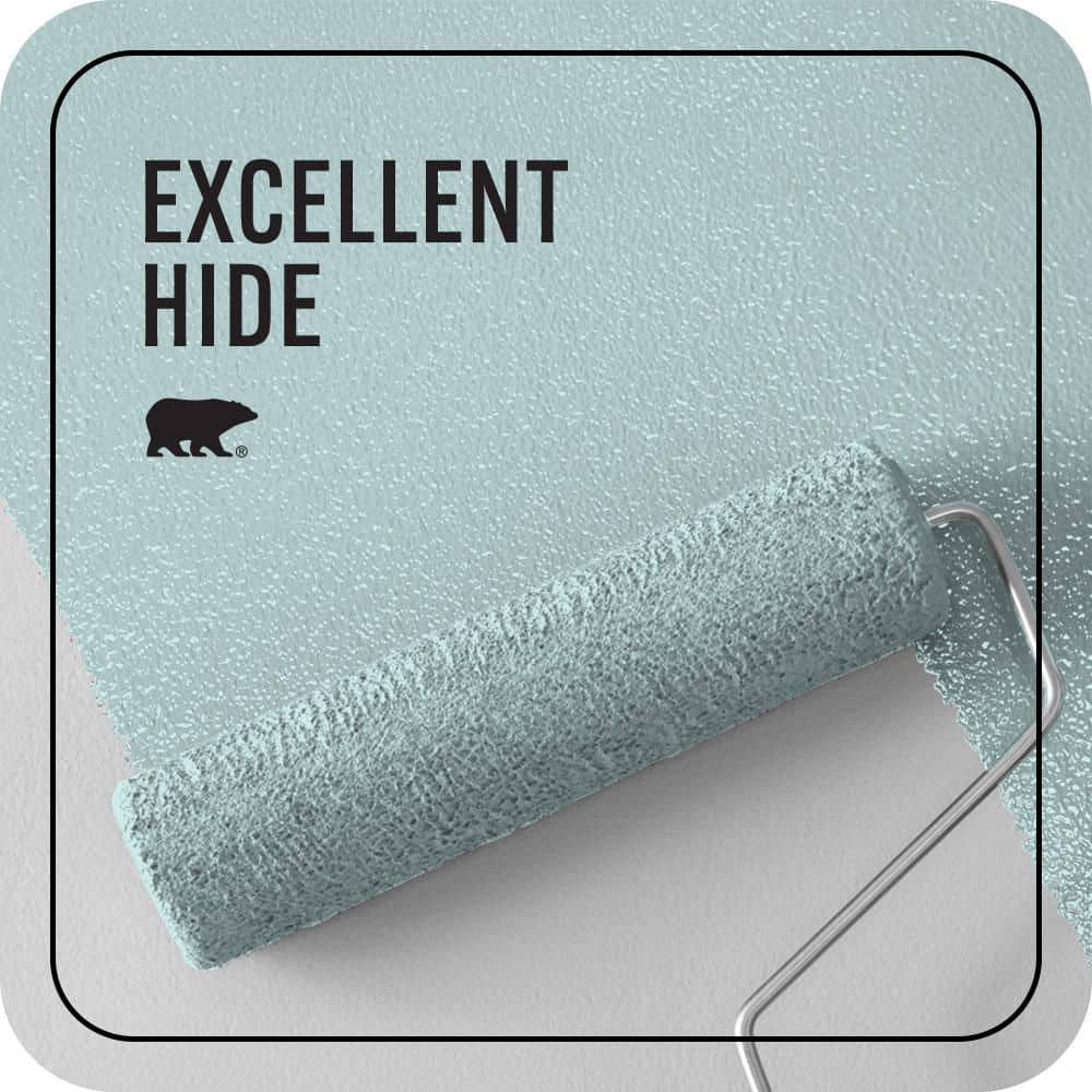 BEHR PREMIUM PLUS 1 qt. #M460-1 Tahitian Sky Ceiling Flat Interior Paint & Primer (2)