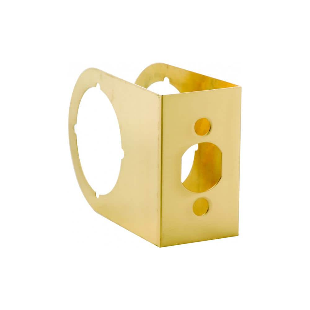 First Watch Security 2-3/4 in. x 1-3/4 in. Solid Brass Door Reinforcer (1)