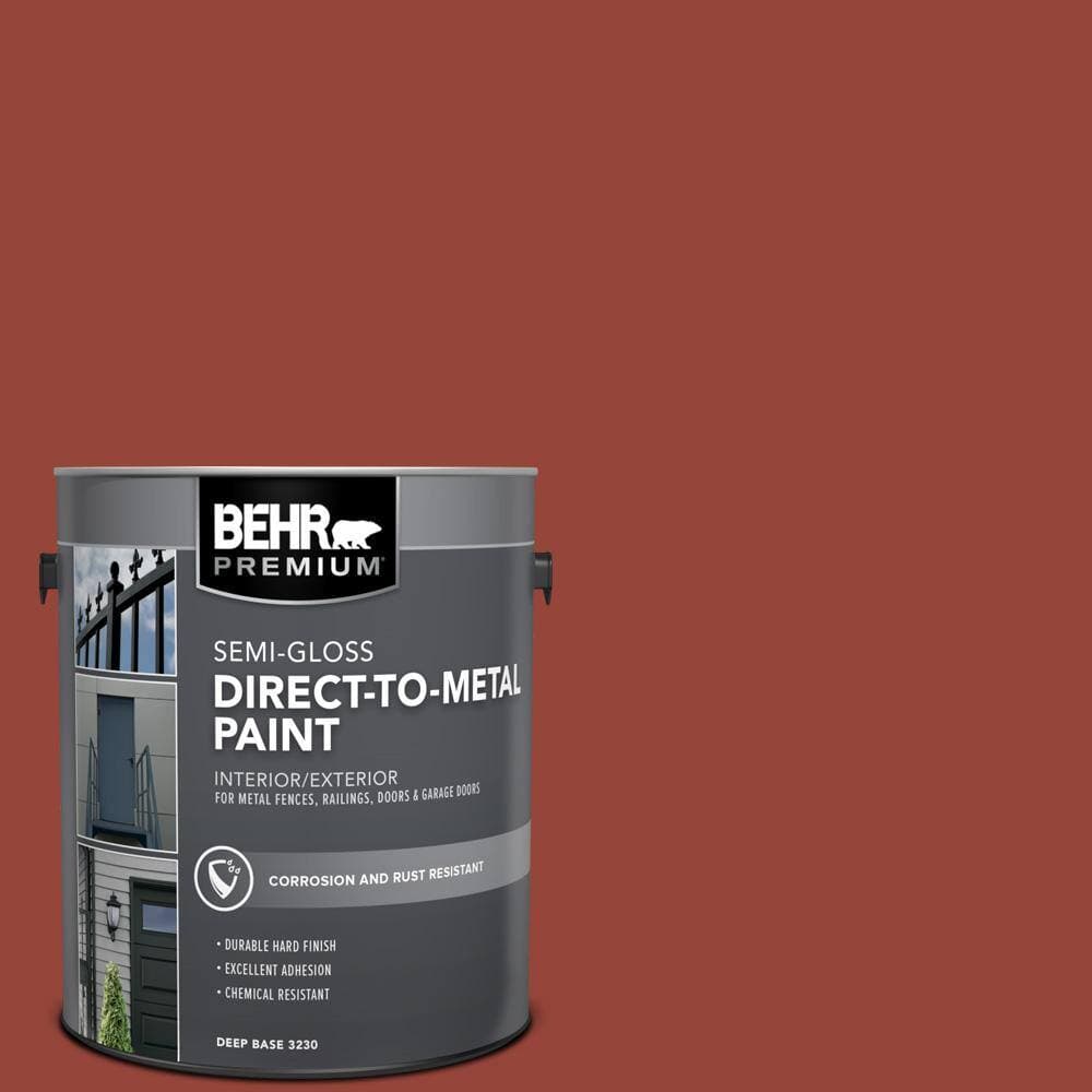 BEHR PREMIUM 1 gal. #PPU2-17 Morocco Red Semi-Gloss Direct to Metal Interior/Exterior Paint (1)