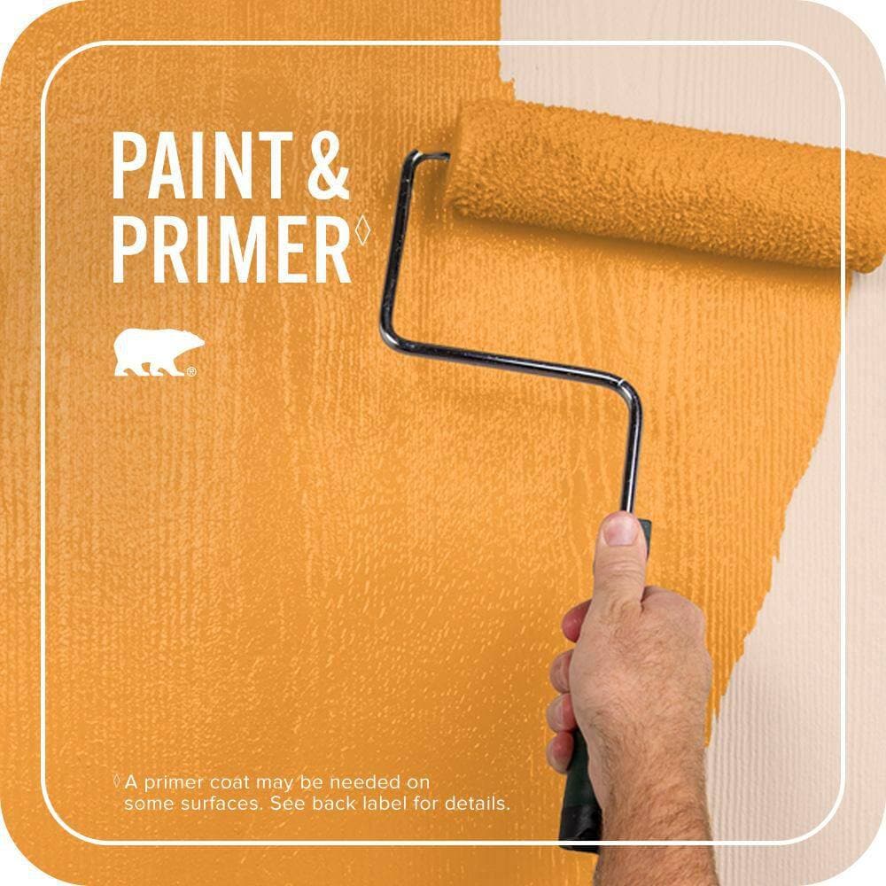 BEHR PREMIUM PLUS 1 qt. #P250-7 Blazing Bonfire Flat Exterior Paint & Primer (3)