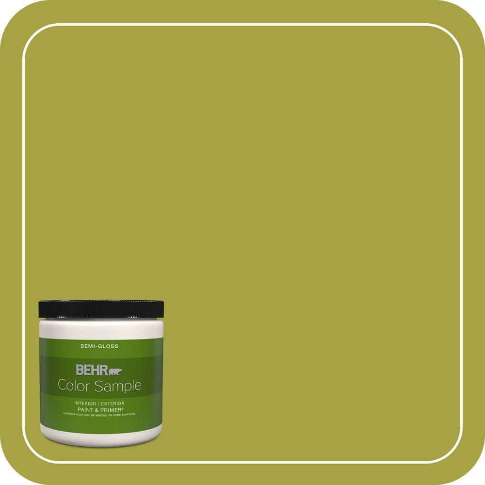 BEHR PREMIUM PLUS #400B-7 Lemon Grass Enamel Low Odor & Primer (1)