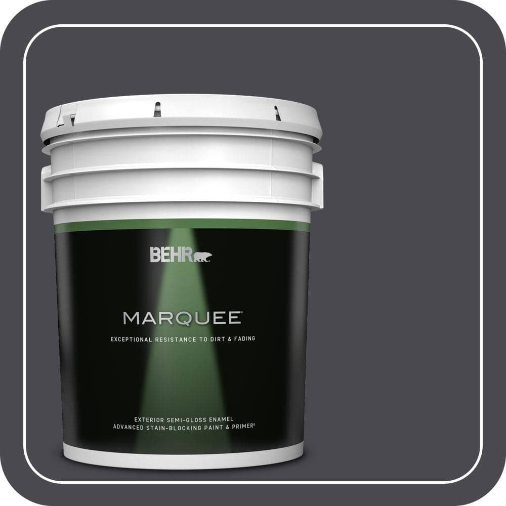 BEHR MARQUEE 5 gal. #N560-7 Limo-Scene Semi-Gloss Enamel Exterior Paint & Primer