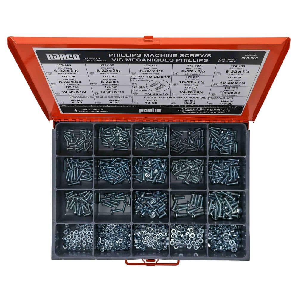 Unbranded Steel Phillips Machine Screws Assorted Master Pro Kit (816-Pieces) (3)
