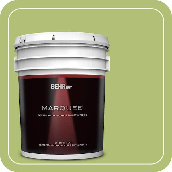 BEHR PREMIUM PLUS #HDC-SM14-5 Lavish Lime Interior/Exterior Paint & Primer Color Sample (4)