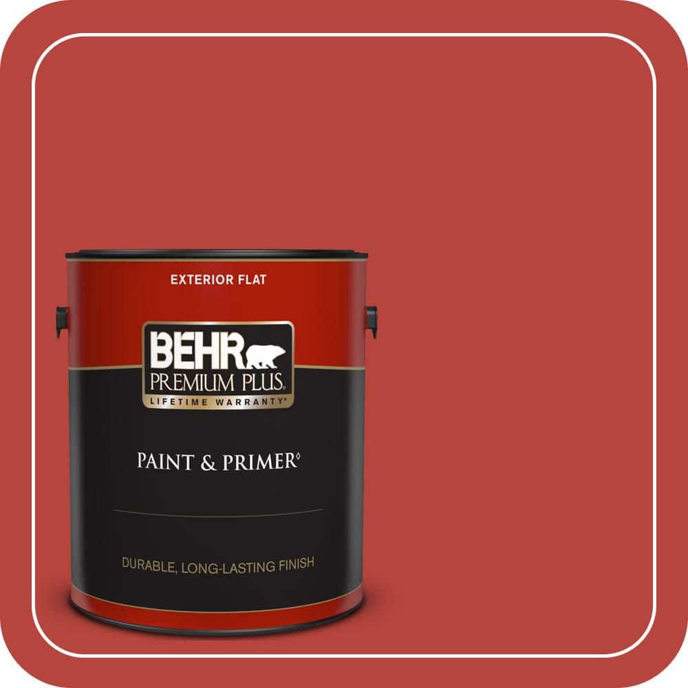 BEHR PREMIUM PLUS 1 gal. #P160-7 Stiletto Love Flat Exterior Paint & Primer