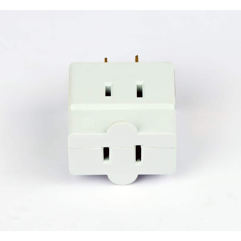 Commercial Electric 3-Outlet 15 Amp Cube Wall Tap (3)