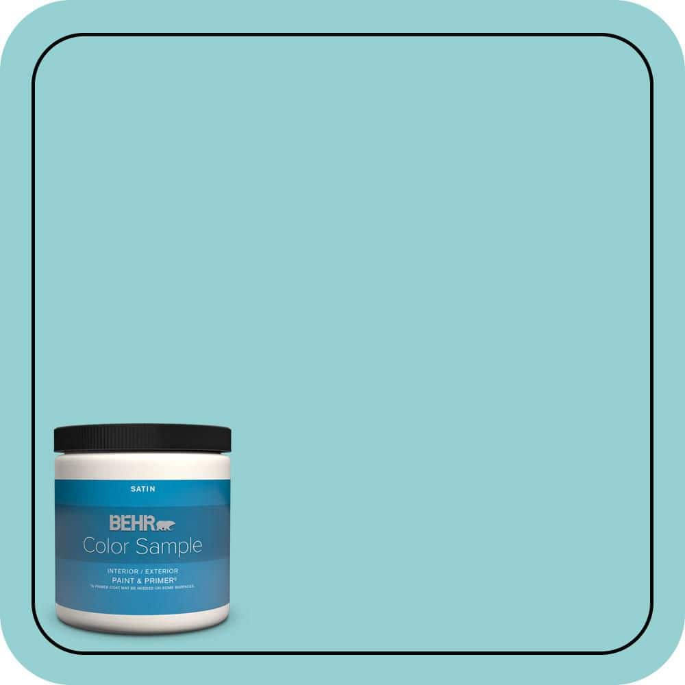BEHR PREMIUM PLUS #M460-3 Big Surf Enamel Interior/Exterior Paint & Primer Color Sample (1)