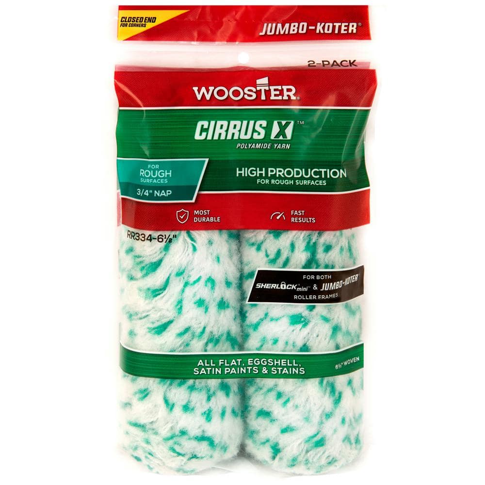 Wooster 6-1/2 in. x 3/4 in. Pro Cirrus X Mini Polyamide High-Density Woven Roller Cover (1)
