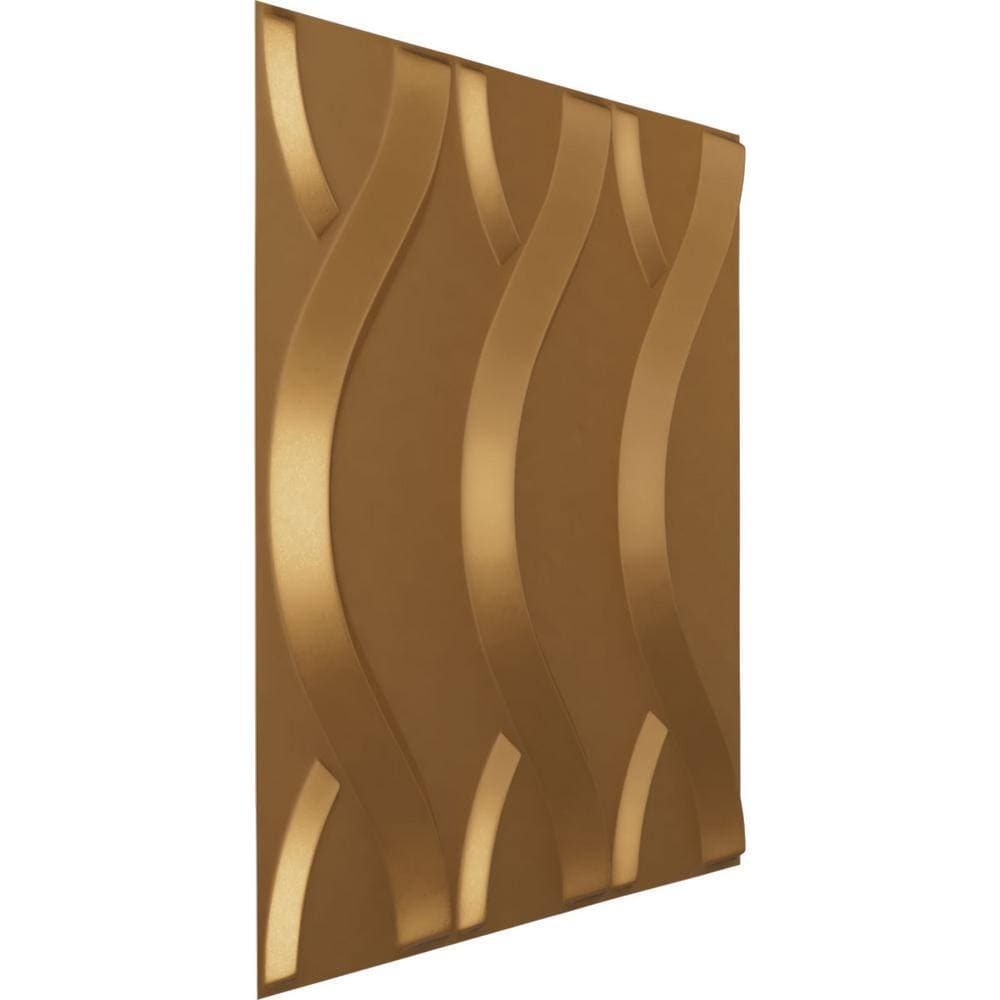 Ekena Millwork 19-5/8-in W x 19-5/8-in H Nexus EnduraWall Decorative 3D Wall Panel Gold (2)