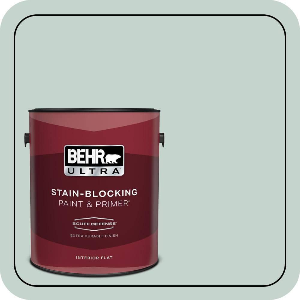 BEHR ULTRA 1 gal. #N430-2 Natures Reflection Extra Durable Flat Interior Paint & Primer