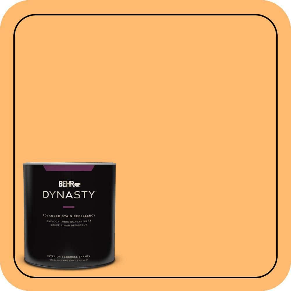 BEHR DYNASTY 1 qt. #P240-5 Cheese Puff Eggshell Enamel Interior Stain-Blocking Paint and Primer