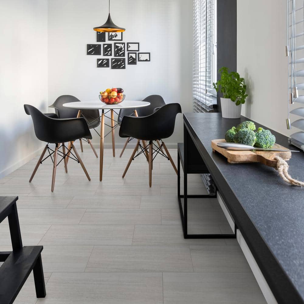 Daltile Nova Falls Gray 12 in. x 24 in. Porcelain Stone Look Floor and Wall Tile (1.95 sq. ft / Each) (4)