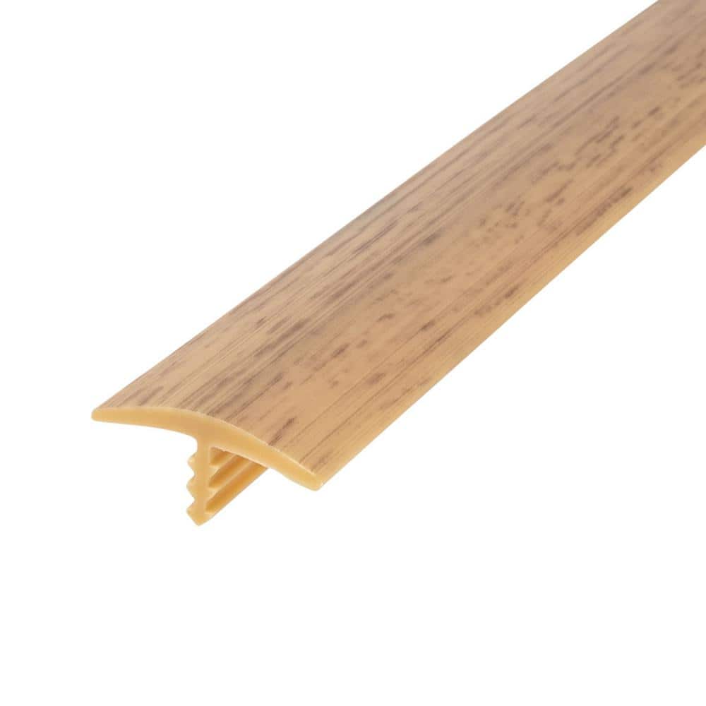 Outwater 7/8 in. White Oak Flexible Polyethylene Center Barb Hobbyist Pack Bumper Tee Moulding Edging 25 foot long Coil