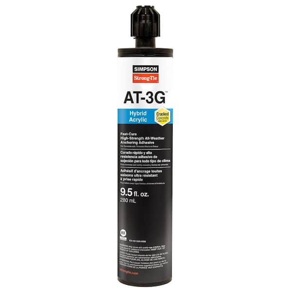 Simpson Strong-Tie AT-3G 9.5 oz. High-Strength Acrylic Anchoring Adhesive Cartridge with Nozzle (2)