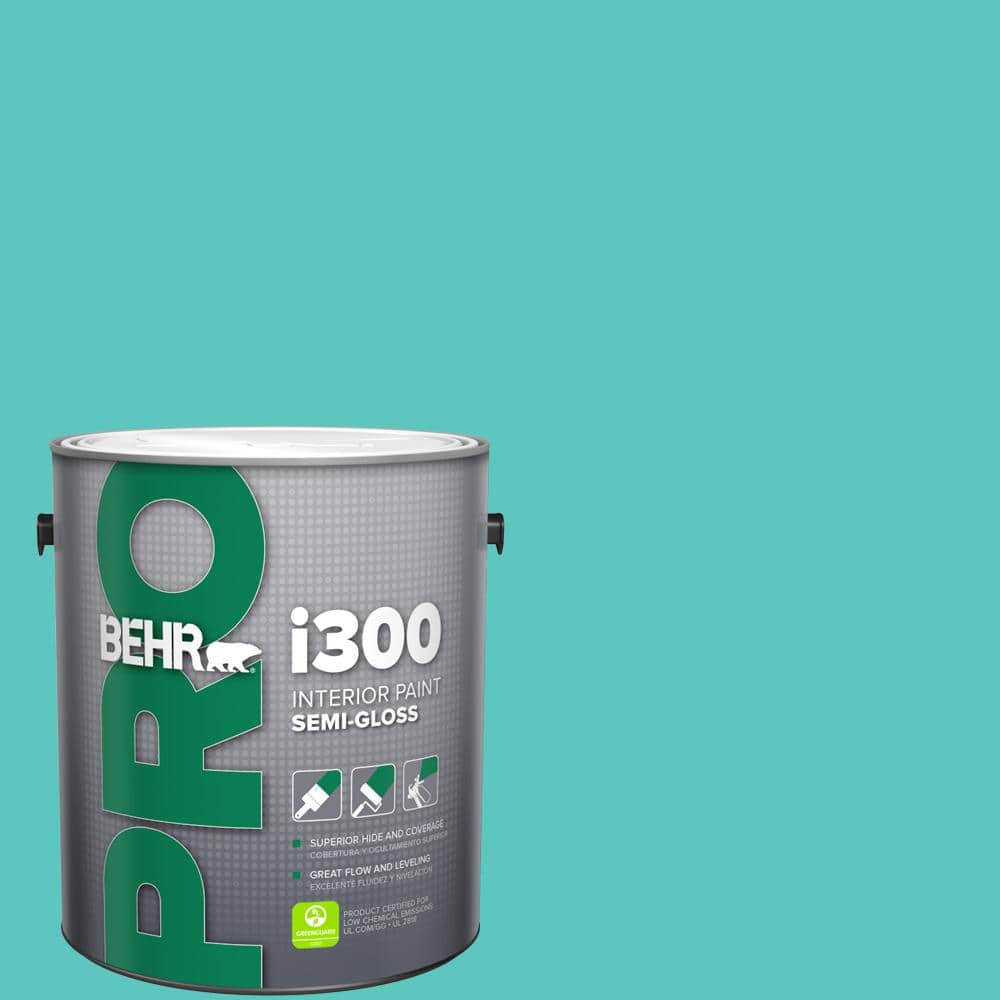 BEHR PRO 1 gal. #490B-4 Sea Life Semi-Gloss Interior Paint