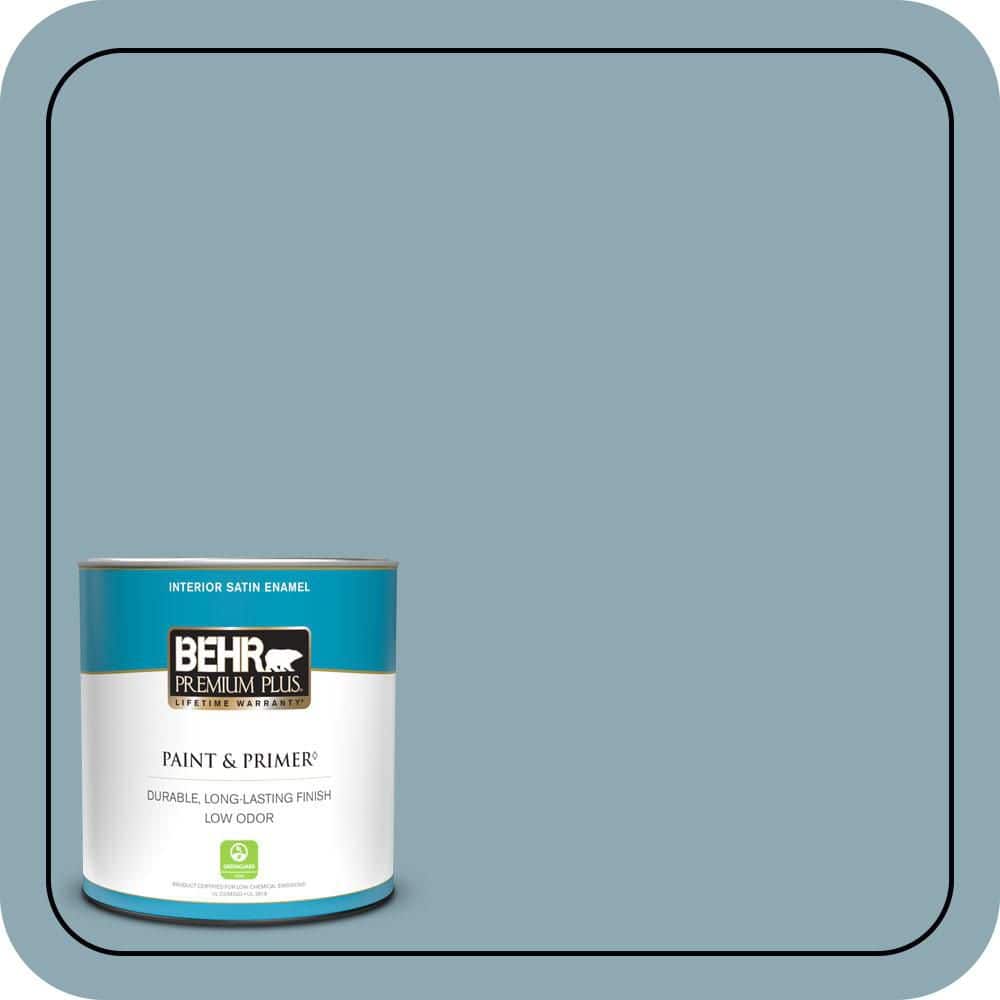 BEHR PREMIUM PLUS #530F-4 Newport Blue Extra Durable Enamel & Primer (1)