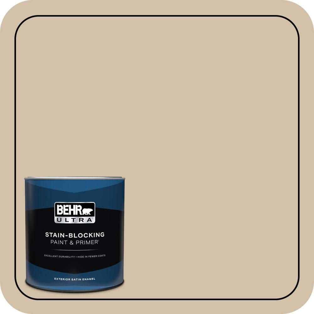 BEHR ULTRA 1 qt. #PPU7-08 Baja Satin Enamel Exterior Paint & Primer