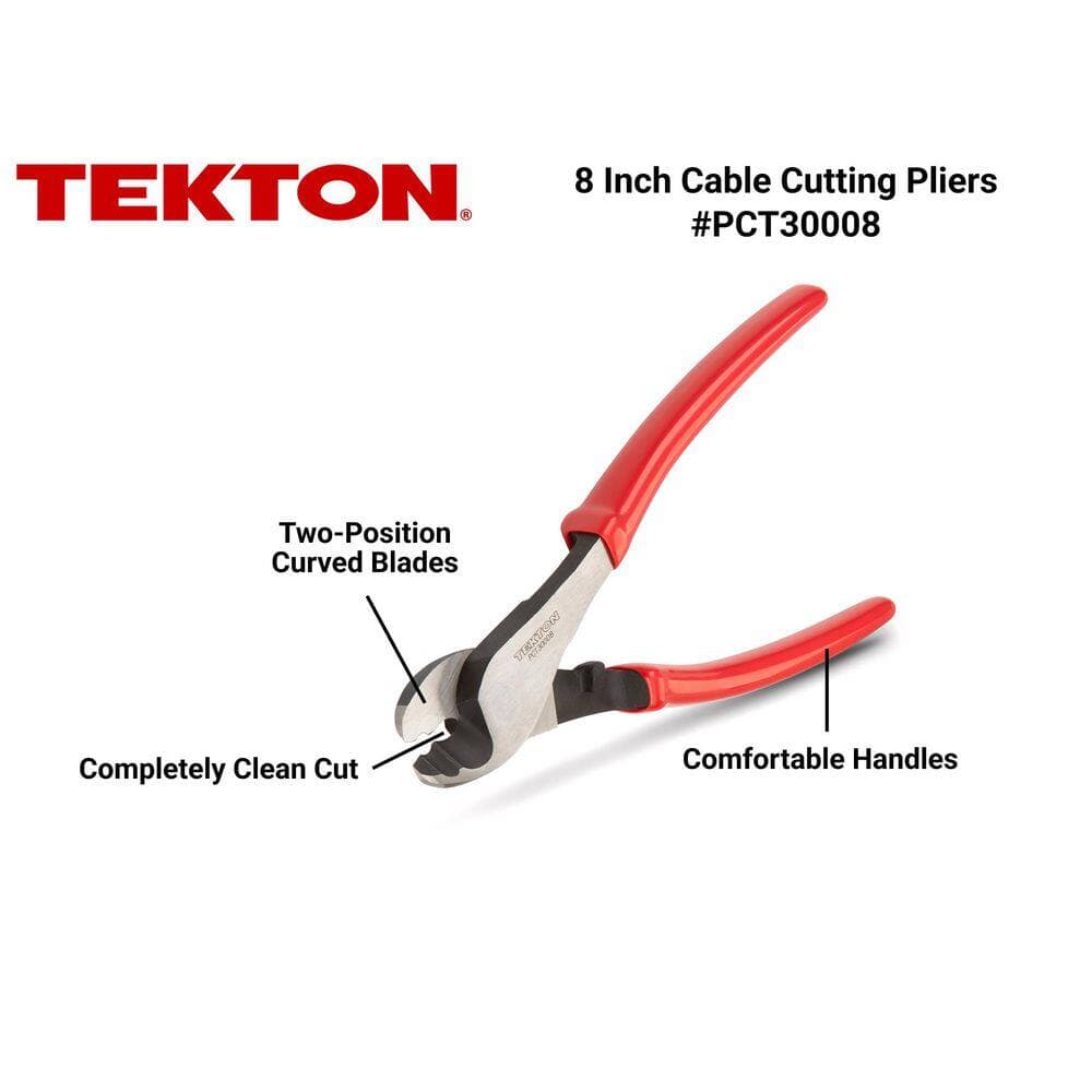 TEKTON 8 in. Cable Cutting Pliers (2)