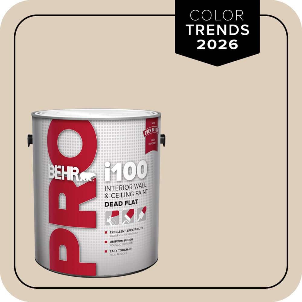 BEHR PRO 1 gal. #MQ3-11 Dainty Lace Dead Flat Interior Paint (1)