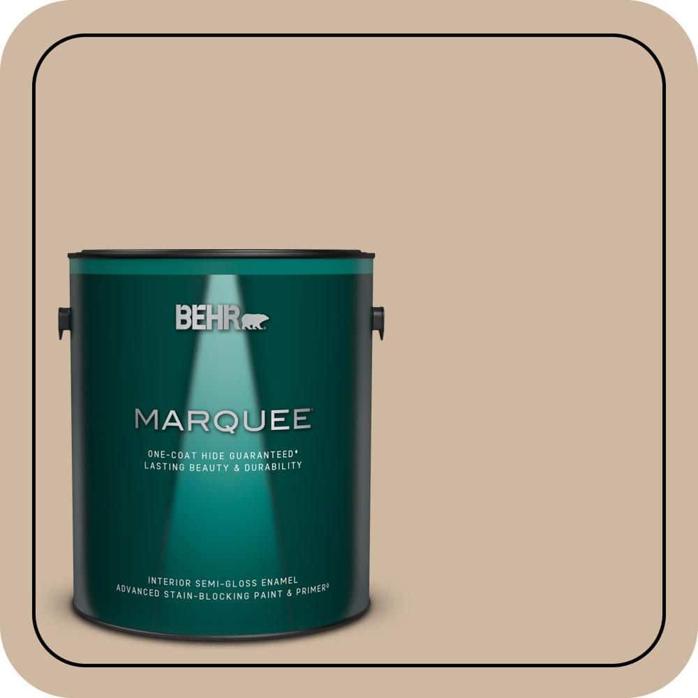 BEHR MARQUEE 1 gal. #N240-3 Sonoran Desert One-Coat Hide Semi-Gloss Enamel Interior Paint & Primer