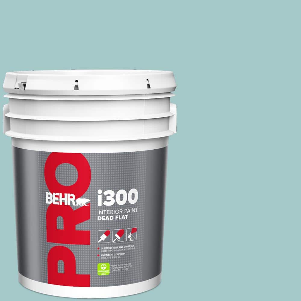 BEHR PRO 5 gal. #PPU13-10 Ocean Boulevard Dead Flat Interior Paint