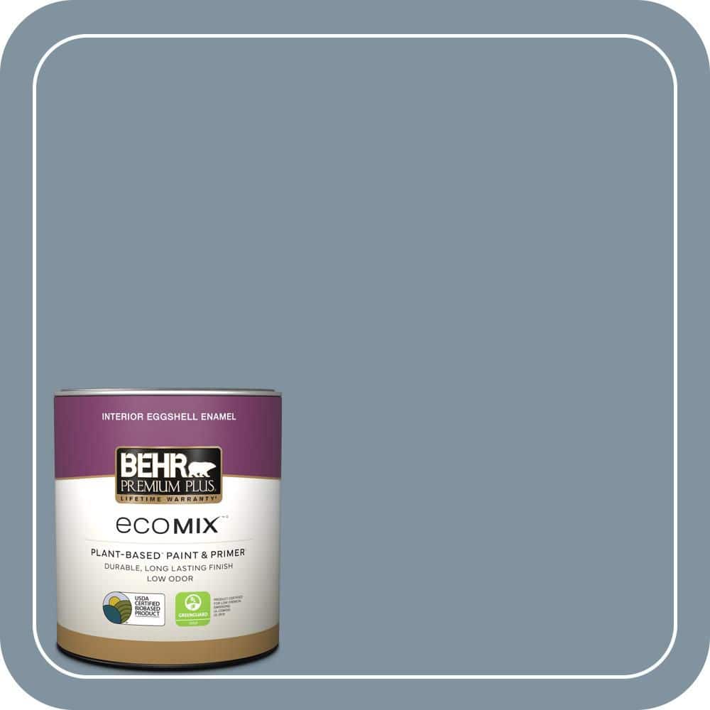 BEHR PREMIUM PLUS #PPU14-06 Coastal Vista Flat EcoMix Plant-Based & Primer