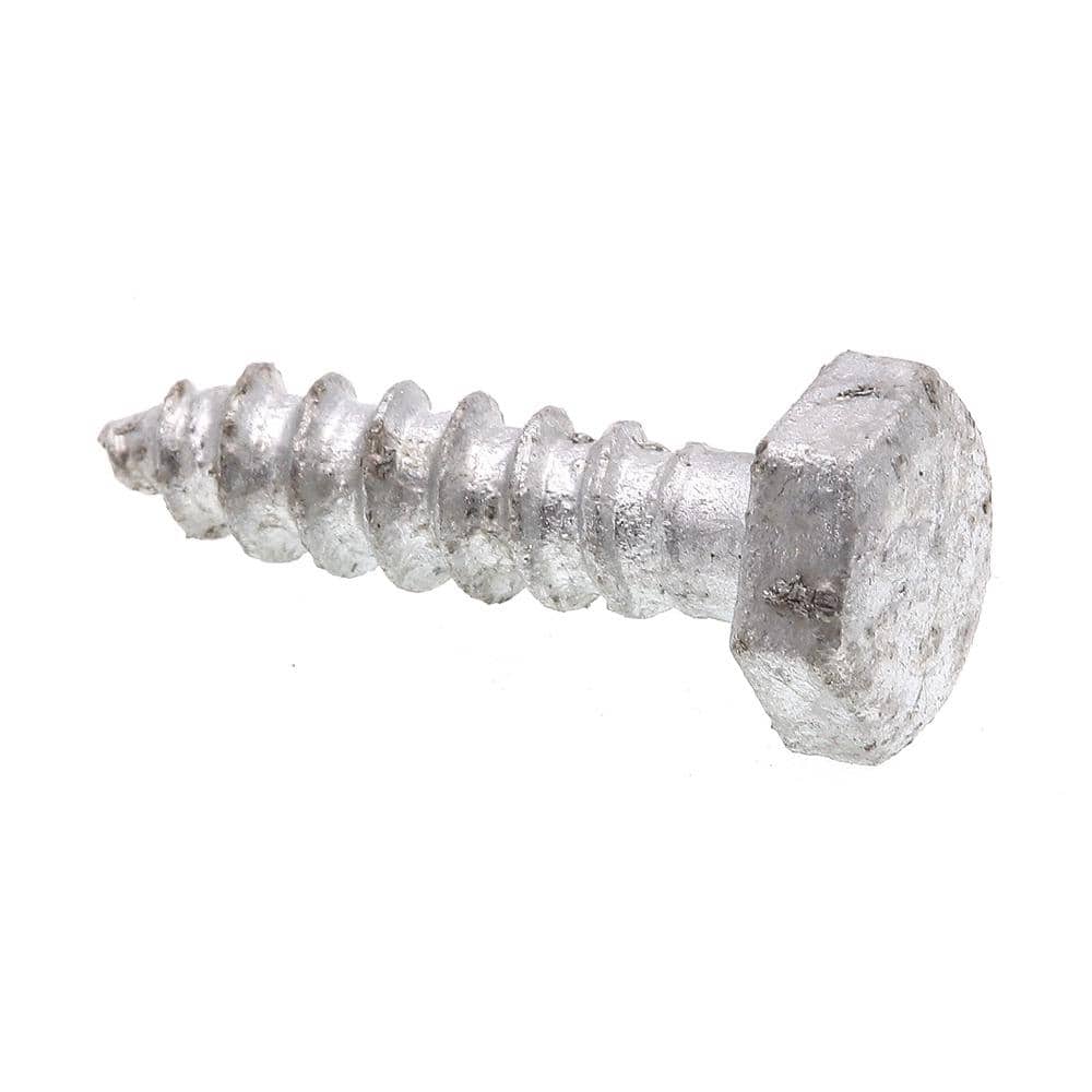 Prime-Line A307 Grade A Hot Dip Galvanized Steel 1/4 in. x 1 in. External Hex Lag Screws (100-Pack) (1)