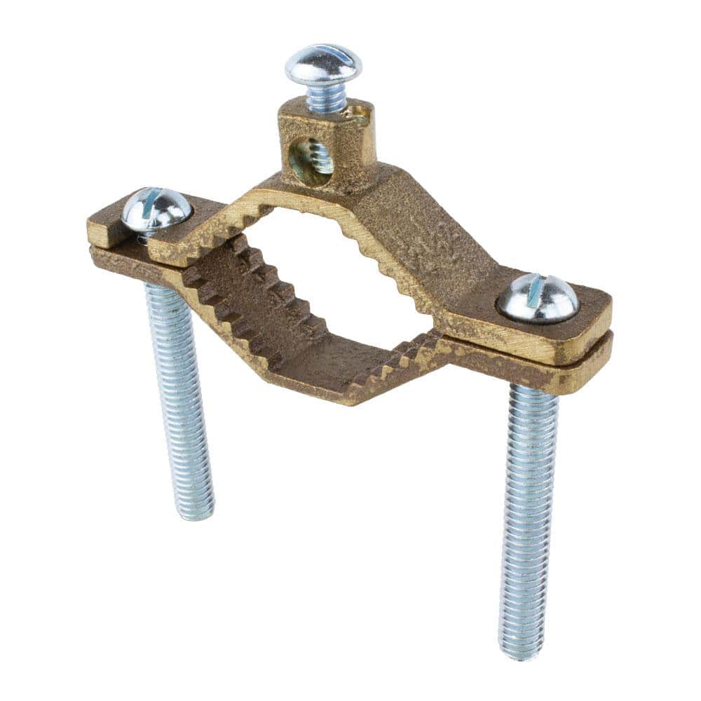 Commercial Electric 1-1/4 in. to 2 in. Bronze Ground Clamp for 10 - 2 AWG (2)