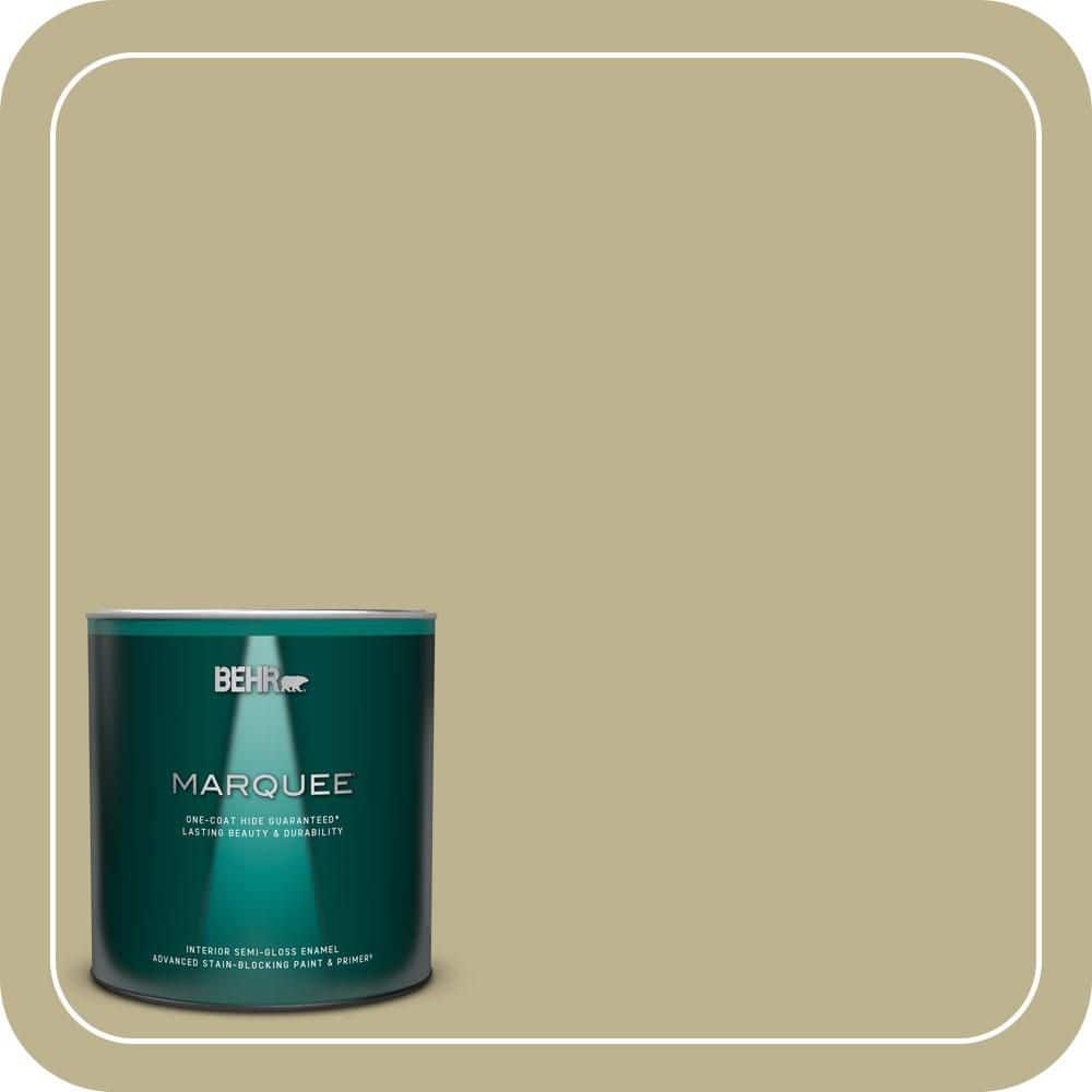 BEHR MARQUEE 1 qt. #PPU9-10 Wasabi Powder Semi-Gloss Enamel Interior Paint & Primer