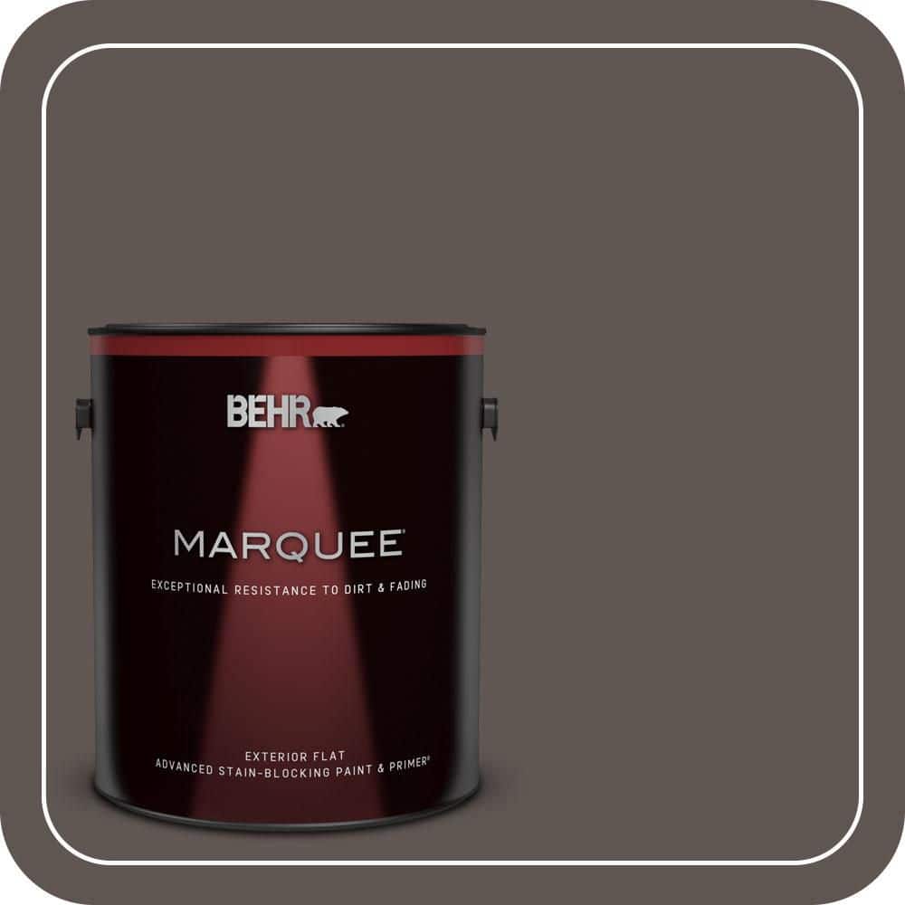BEHR MARQUEE 1 gal. #N140-7 Timber Brown Flat Exterior Paint & Primer (1)