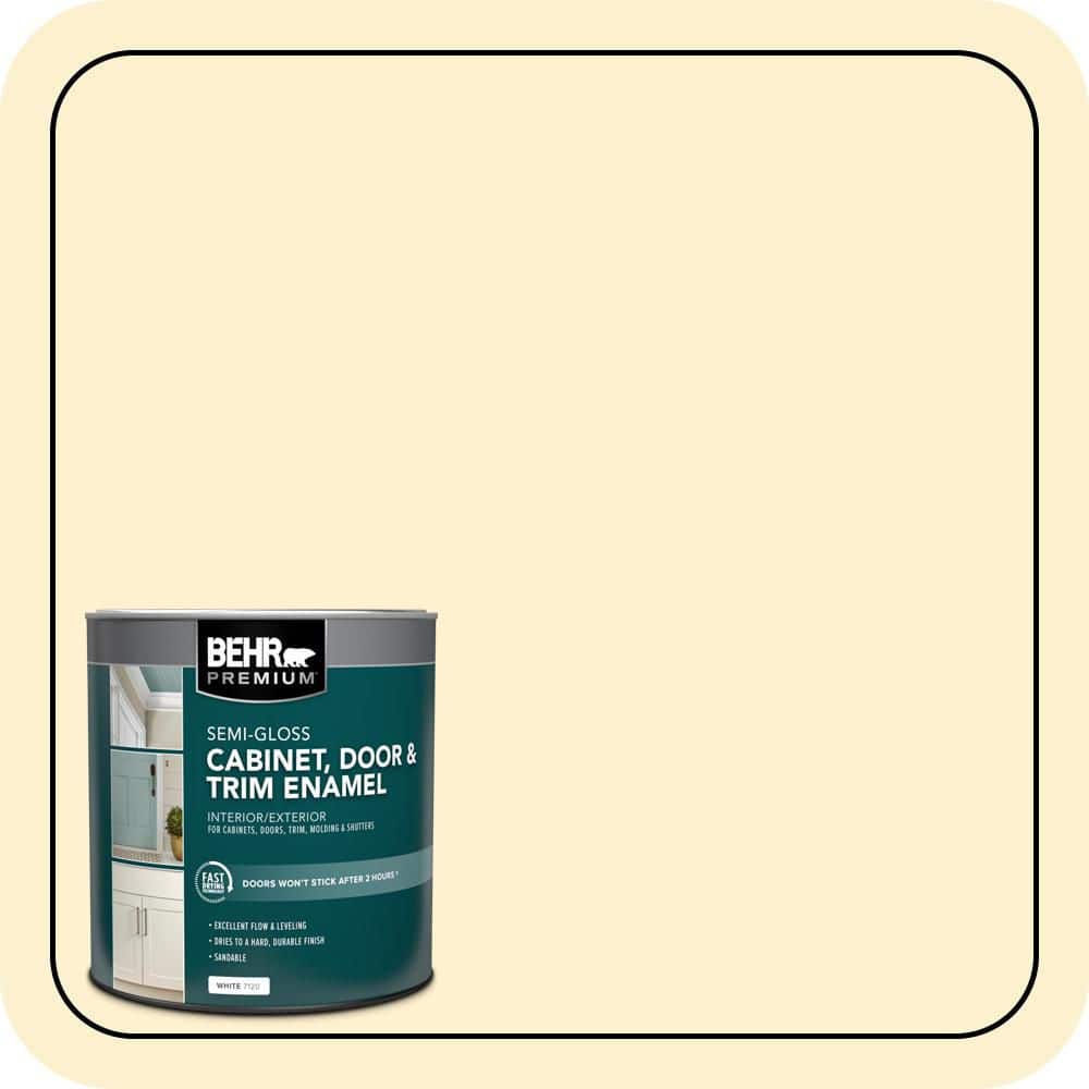 BEHR PREMIUM 1 qt. #P280-1 Summer Bliss Semi-Gloss Enamel Interior/Exterior Cabinet, Door & Trim Paint