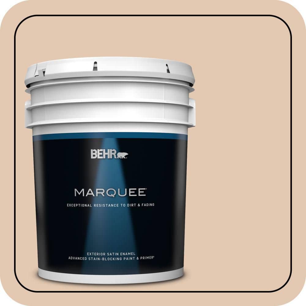 BEHR MARQUEE 5 gal. #S230-2 Mesquite Powder Satin Enamel Exterior Paint & Primer