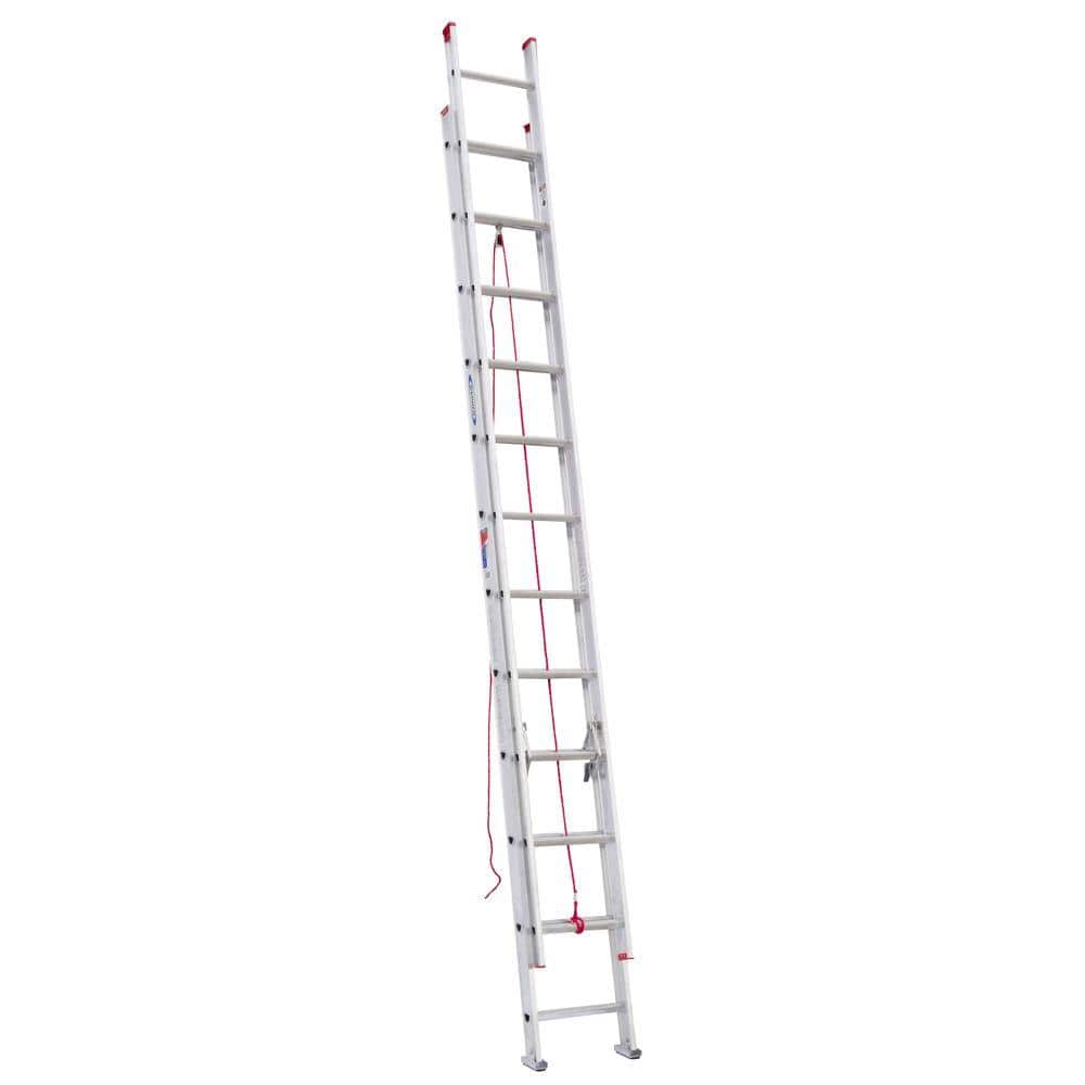 Werner 24 ft. Aluminum Extension Ladder (23 ft. Reach Height) with 200 lb. Load Capacity Type III Duty Rating