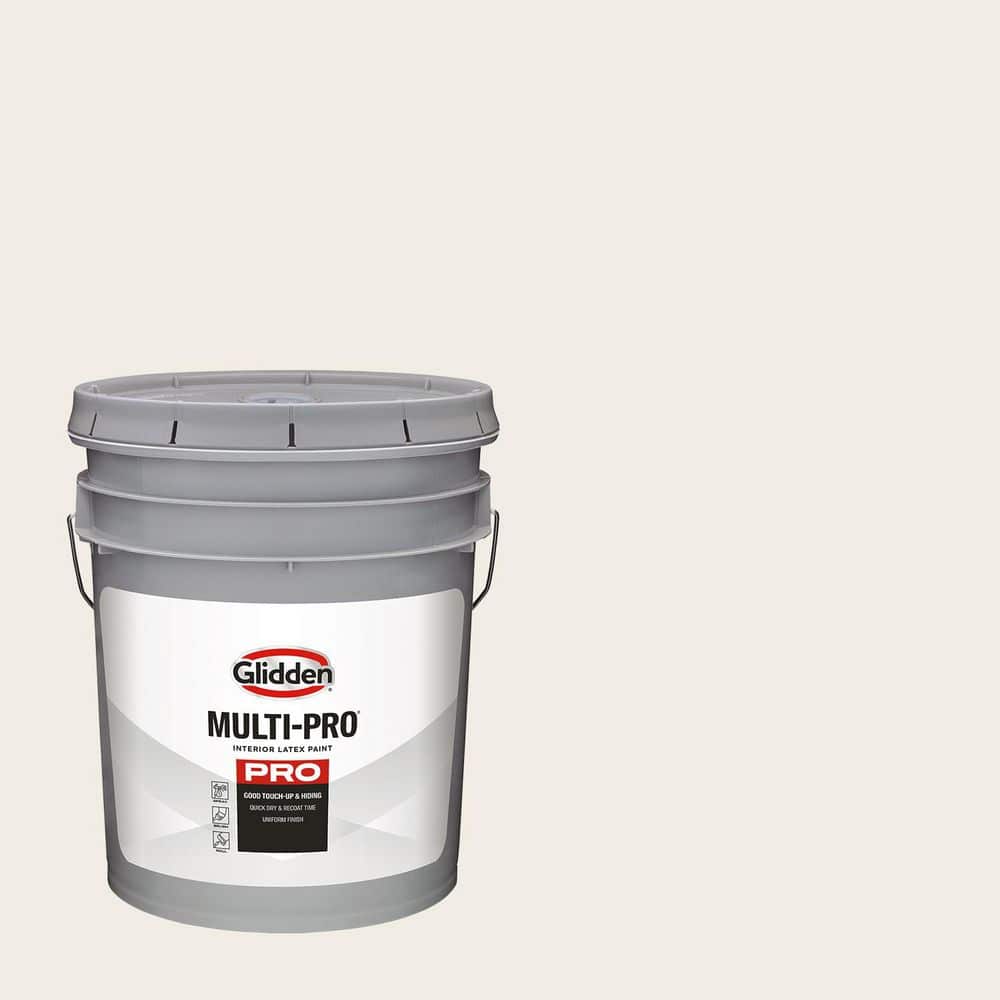 Glidden Multi-Pro 5 gal. PPG1053-1 Cow's Milk Semi-Gloss Interior Paint