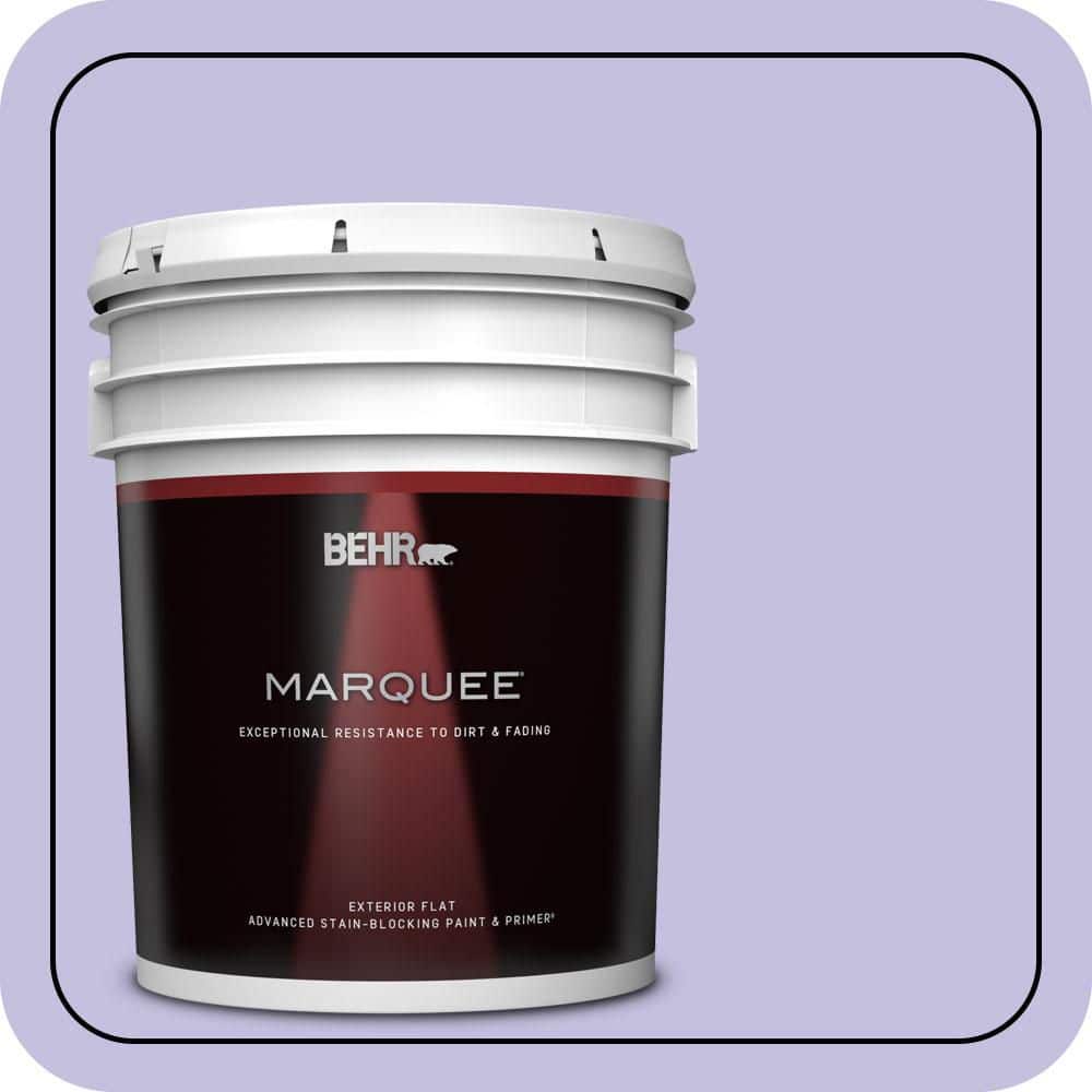 BEHR MARQUEE 5 gal. #630A-3 Weeping Wisteria Flat Exterior Paint & Primer