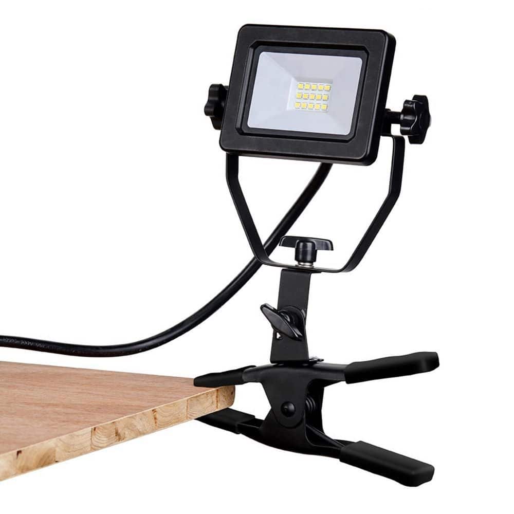 BeamBox Portable 120-Volt 1200 Lumen LED Clamp Work Light, Lightweight Design (1)