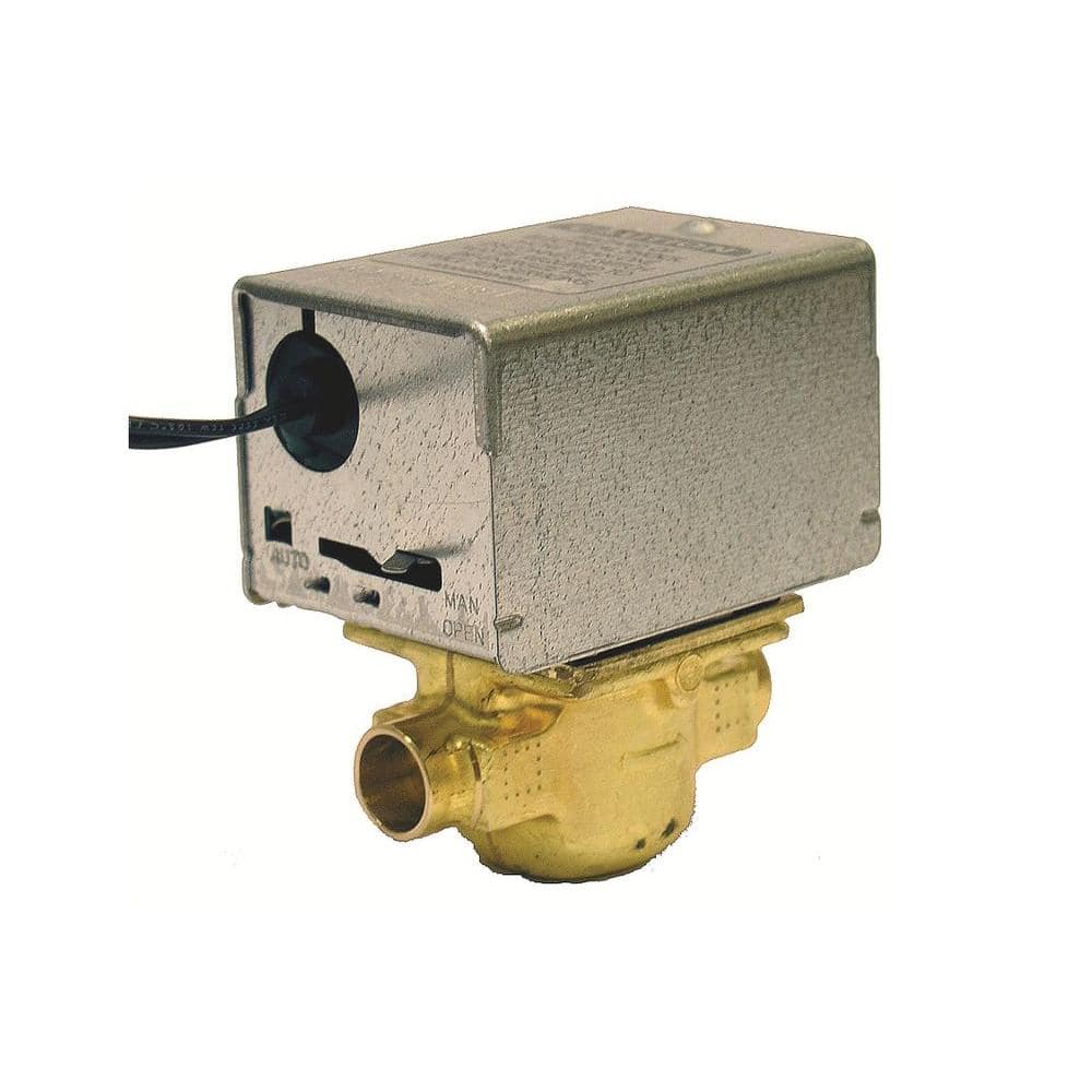resideo Tradeline 24-Volt 50/60 Hz 3/4 in. ID Sweat 2 Position Motorized Zone Valve