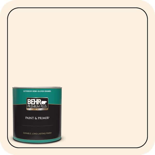 BEHR PREMIUM PLUS #M230-1 Sweet Coconut Milk Enamel Low Odor & Primer (2)