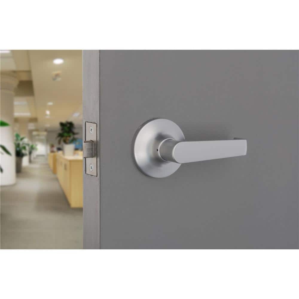 Universal Hardware Light Duty Commercial Passage (hall/closet) Lever ADA UL 3-Hour Fire ANSI Grade 2, Satin Chrome Finish (3)