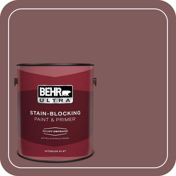 BEHR ULTRA 1 gal. #140F-6 Book Binder Extra Durable Flat Interior Paint & Primer