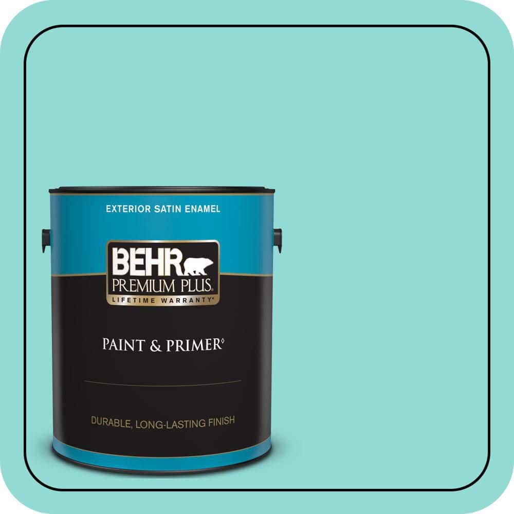 BEHR PREMIUM PLUS 1 gal. #490A-3 Sweet Rhapsody Satin Enamel Exterior Paint & Primer
