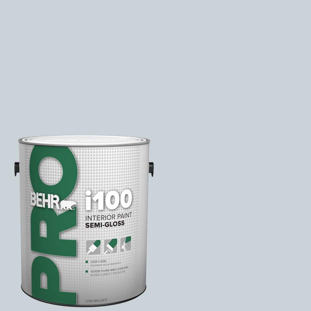 BEHR PRO 1 gal. #N480-1 Light Drizzle Semi-Gloss Interior Paint