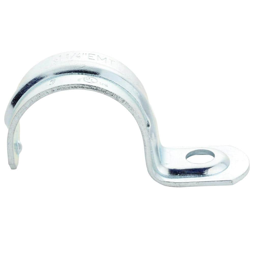 Commercial Electric 1-1/4 in. Electrical Metallic Tubing (EMT) One-Hole Strap (4-Pack) (3)