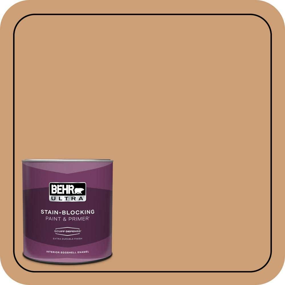 BEHR ULTRA 1 qt. #S250-4 Fresh Croissant Extra Durable Eggshell Enamel Interior Paint & Primer