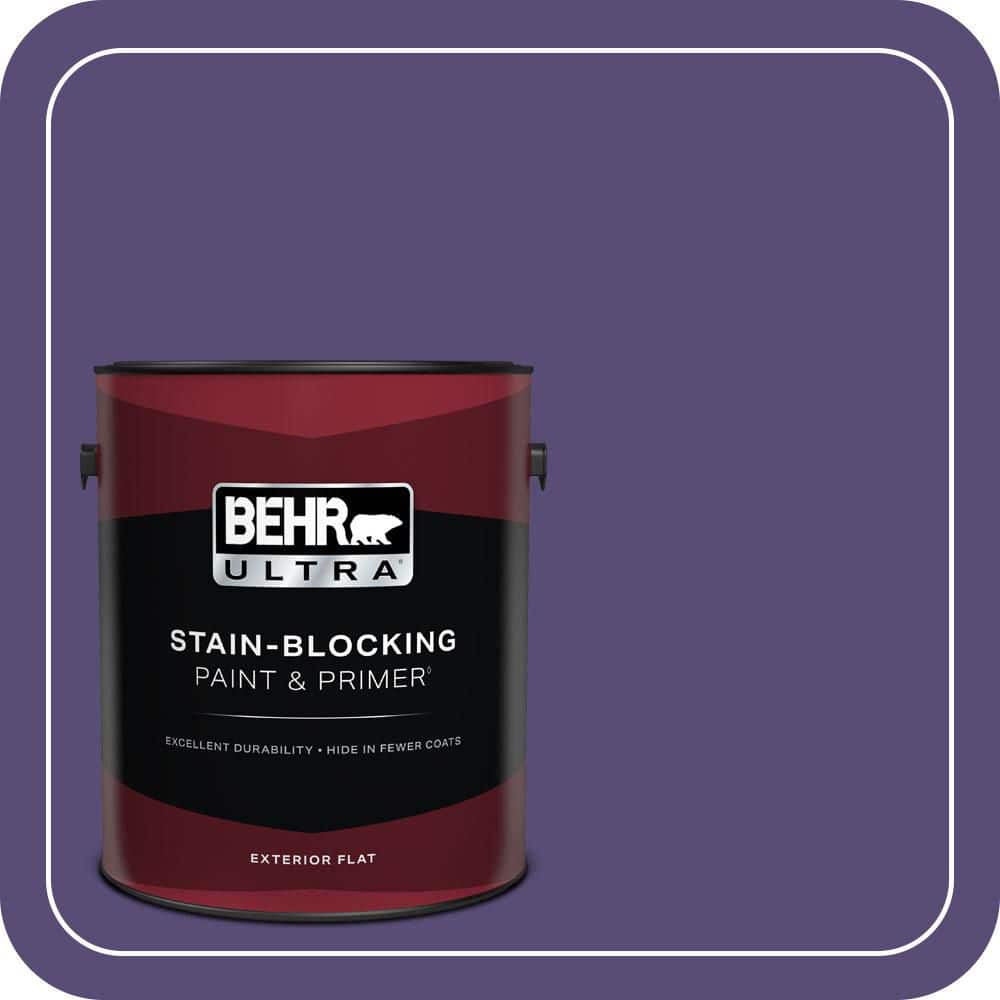 BEHR ULTRA 1 gal. #MQ5-42 Perpetual Purple Flat Exterior Paint & Primer